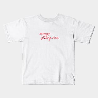 mango sticky rice - Thai red - Flag color Kids T-Shirt